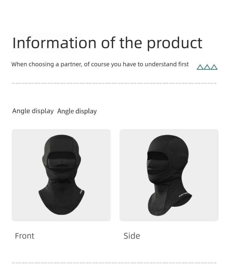 Xingheng Double Layer Ski Snowboard Riding Mask Outdoor Autumn Winter Warm Hood Neck Guard Cold Proof Thin Fleece_voghion.com