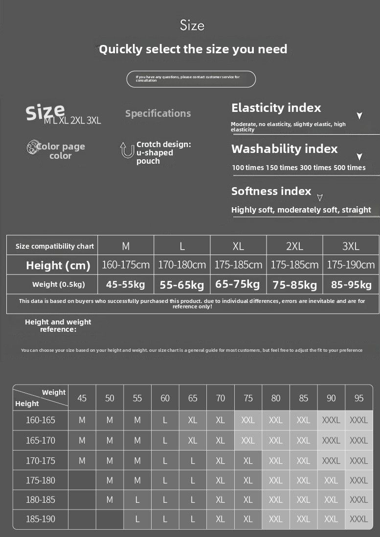 GTOPX Classic Threaded Comfortable Breathable Men's Briefs Large Pouch U-Convex Solid Color Underwear_voghion.com