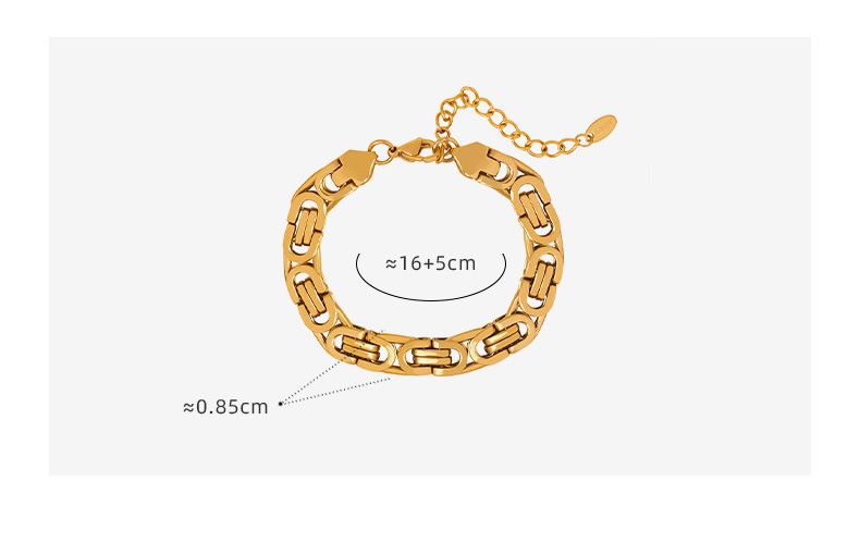 Herren- und Damenschmuck Übertriebene Metallarmbänder Unisex-Stil Schmuck All Match Titanstahlarmbänder_voghion.com