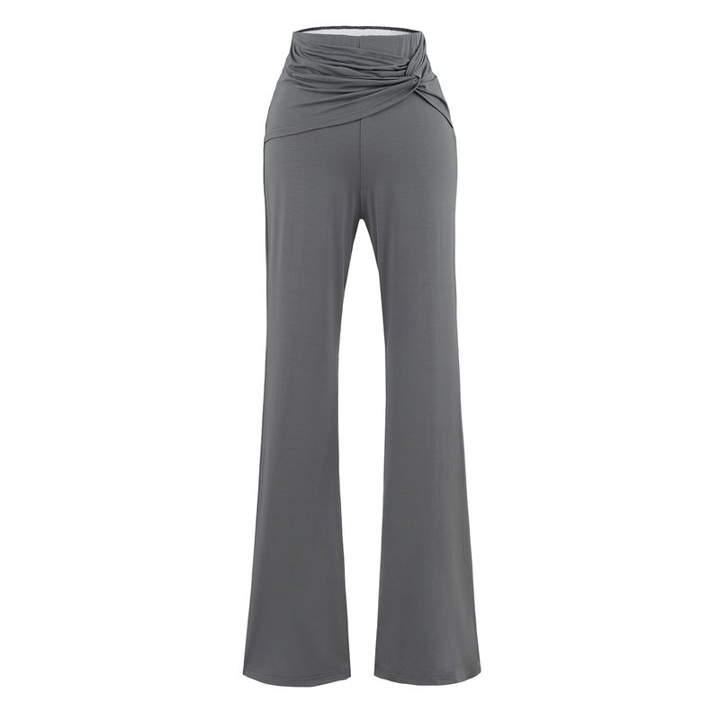 Vêtements pour femmes - Pantalon évasé taille V pour femme, nouvelle tendance d'été, pantalon décontracté confortable pour le yoga et le sport_voghion.com