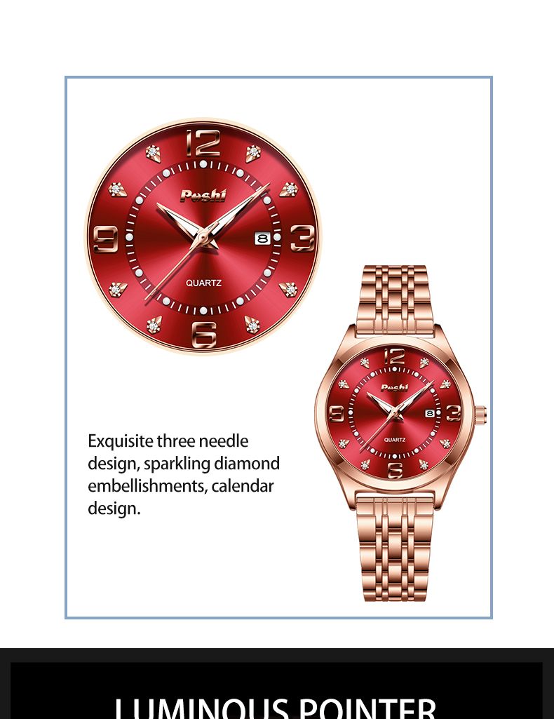 Luxury Business Quartz Watch For Women Elegant Women's Watches Simple Style With Date Display_voghion.com