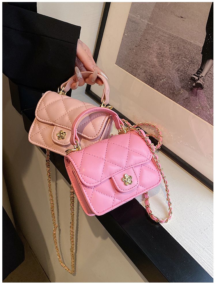 2024. aasta kevad, uus väike aromaatne stiil, mood mini laste vanematele mõeldud aksessuaarid käeshoitav kett Crossbody kott_voghion.com