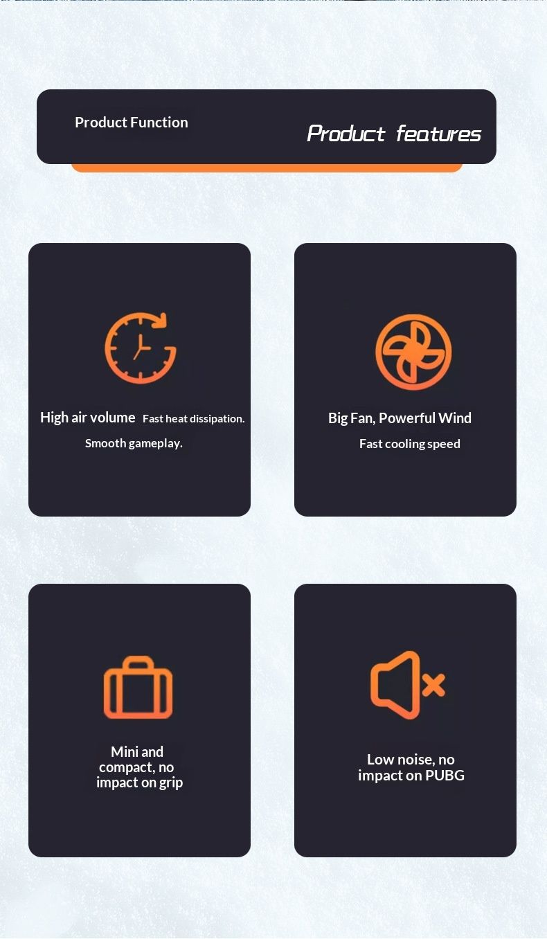 Fabricant en gros X16 Refroidisseur d'air pour téléphone portable à bas prix et haut volume, silencieux et lumineux, appareil de refroidissement pour PUBG_voghion.com