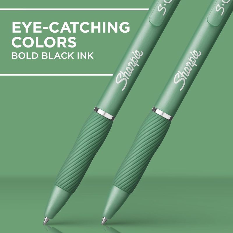 SGel Gel Pens Drawing Pens Gel Ink For Journaling Writing Coloring Medium Point 0.7Mm Green Barrel Black Ink 4 Count_voghion.com