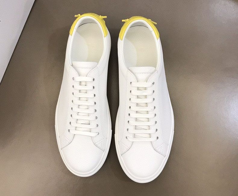 New Style Luxury Accessories Couple Style Lace-up White Sneakers Korean Version Breathable Casual Board Trendy Brand Men's Shoes_voghion.com