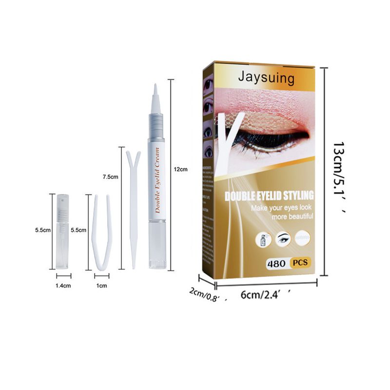 Jaysuing Setting Cream - langanhaltende, natürliche, spurlose, unsichtbare, nicht klebende Double Eyeskin Stick Beauty Mask_voghion.com