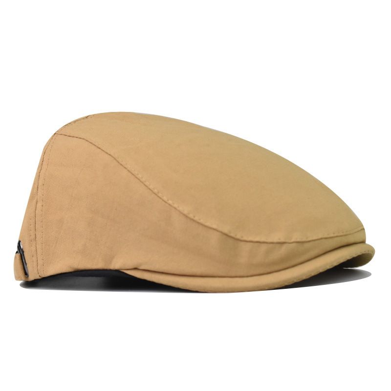 Béret rétro unisexe tout-en-un pour hommes, casquette simple pour femmes, casquette avant tricotée, plaque légère_voghion.com