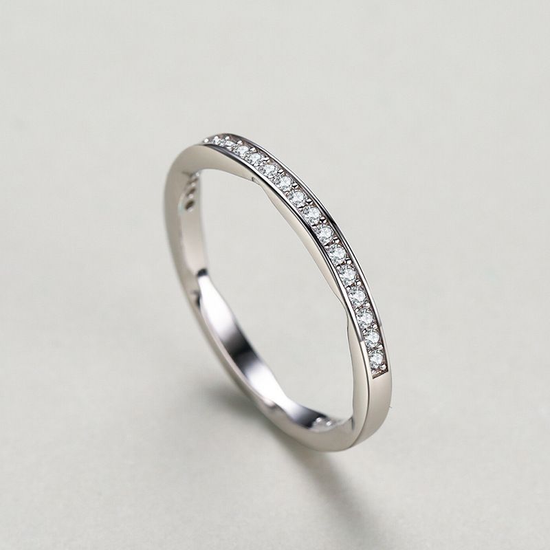 Tancise Anello in argento con zirconi classici Gioielli da donna Promessa di nozze Regalo per feste_voghion.com