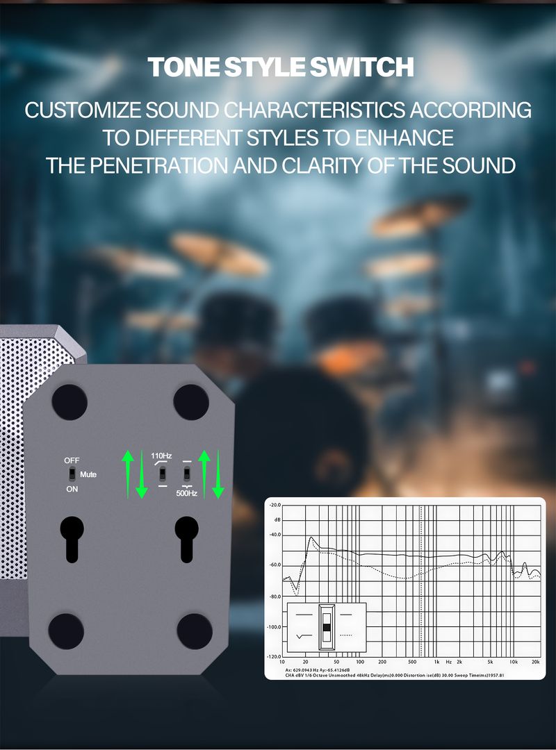 Bas Drum Instrument Stage Performance Pickup Cable Capacitor Interface Microphone_voghion.com