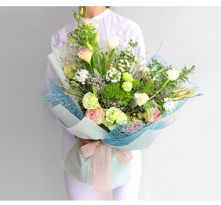 Geschenkpapier für Blumensträuße, durchbrochenes Jacquard-Netzgewebe, Blumenpapier, Blumenbedarf für frische Blumen, Floristenbedarf_voghion.com
