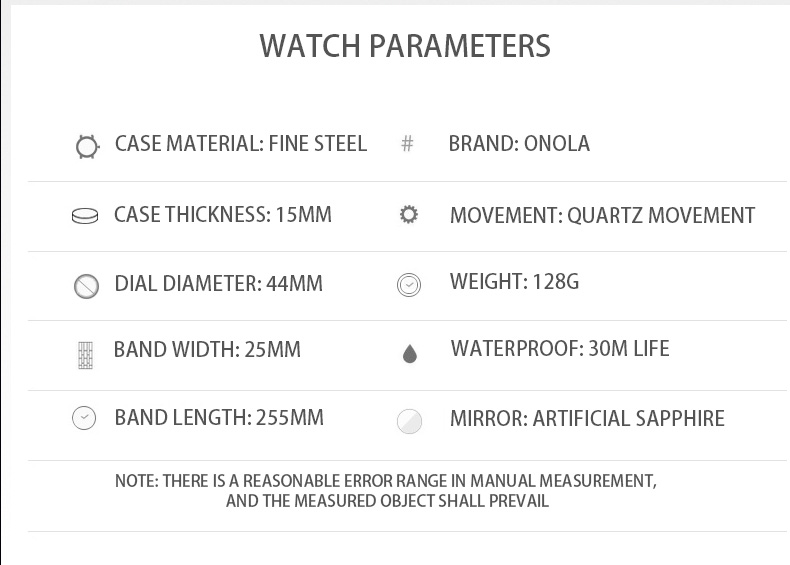 Onola – Luxus-Herrenuhr, neue Kollektion 2022, Diamantbesatz-Design, Quarz, wasserdicht, Armband, Relio Manculino_voghion.com