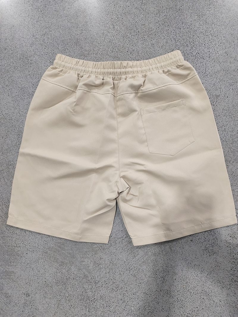Pantalones de playa para hombre, de verano, informales, ligeros y lujosos, de cinco puntos, con cordón cruzado, talla grande_voghion.com