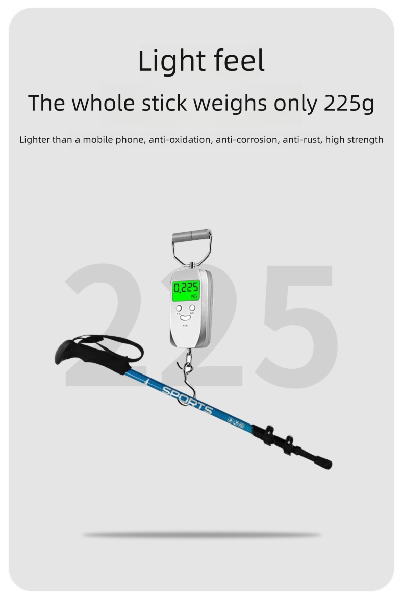 Carbon Fiber Trekking Poles Folding Telescopic Unisex Walking Sticks Self-defense Outdoor Hiking Gear Climbing_voghion.com