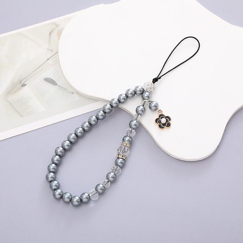 Chain INS Style Rich Camellia Phone Lanyard Wrist Beaded D Handmade Short Trendy Women's New_voghion.com