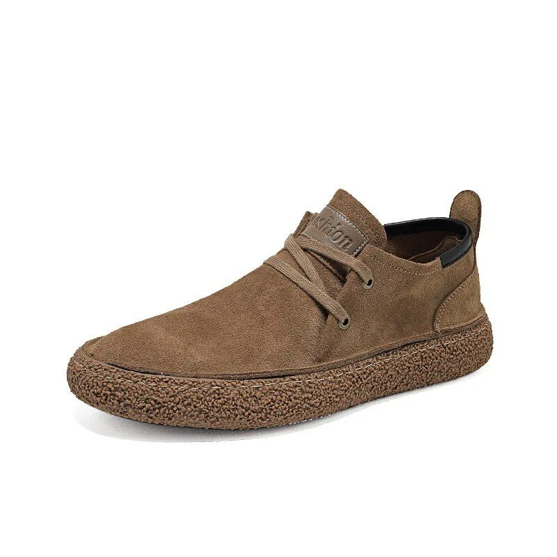 Herr mocka äkta läder Fritidsskor Snörning Herr Lätt Bekväm körning Flats Herr Outdoor Oxfords Sko_voghion.com