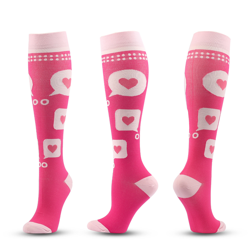 Chaussettes chaussettes de compression, chaussettes de mollet à pression, chaussettes de sport longues, chaussettes d'infirmière, chaussettes à pression élastiques de protection des jambes_voghion.com