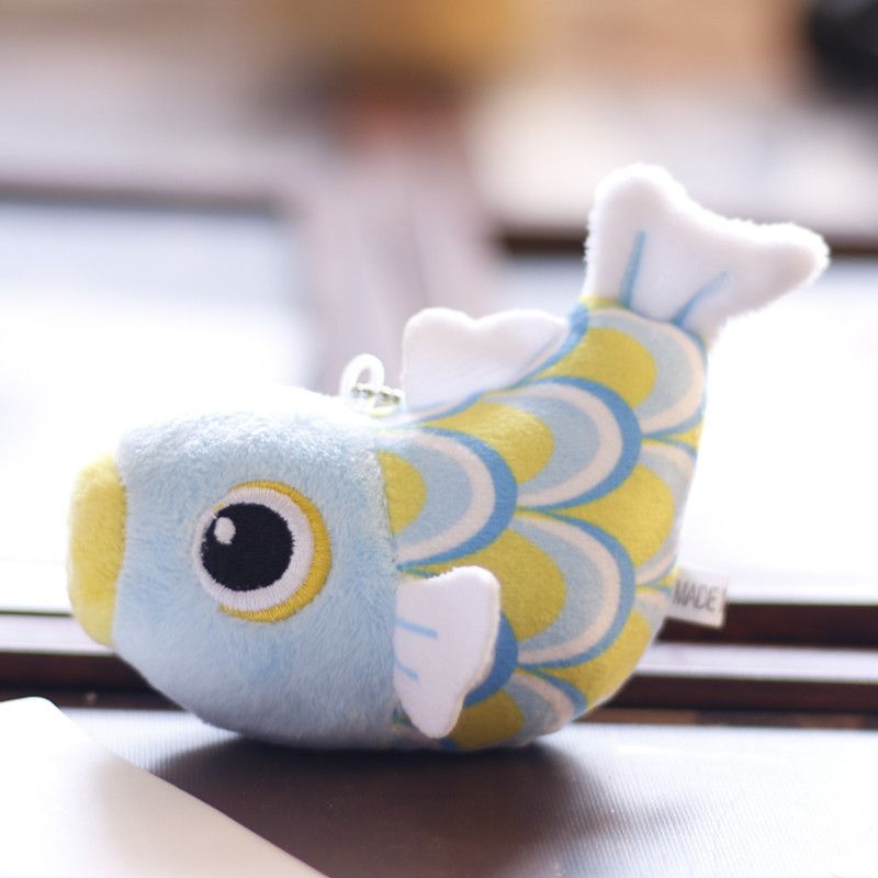 Fish Adorable Koi Plush Keychain Soft Short Plush Stuffed Animal Bag Charm For And Adults Kids_voghion.com