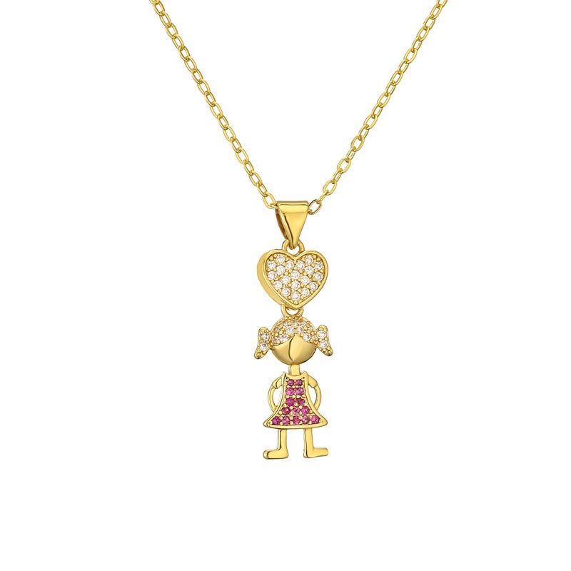 Minimalistische beste Freundin Geburtstagsgeschenk Anhänger Zubehör Jungen Mädchen Mode Diamant besetzte Halskette für Frauen_voghion.com