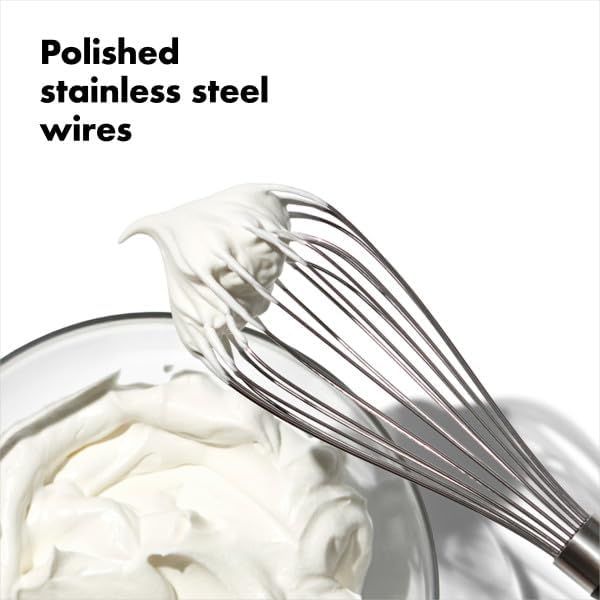 2er-Pack Schneebesen aus Silikon – hitzebeständig bis 250 °C | Antihaftbeschichtung | Unverzichtbar beim Backen und Kochen | EU_voghion.com