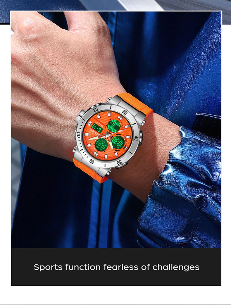 Orologio sportivo analogico digitale da uomo con display multifunzione, impermeabile e luminoso, per attività all'aperto e uso quotidiano, orologio sportivo impermeabile per esterni_voghion.com