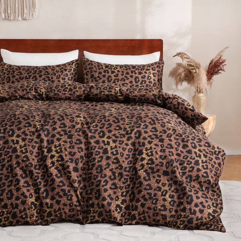 Set copripiumino con motivo geometrico - Biancheria da letto reversibile in stile nordico con morbido tessuto spazzolato (disponibili diverse misure)_voghion.com