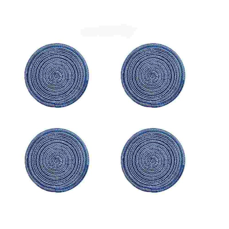 1Set Placemat Woven Coaster Heat Pad Household Anti-scalding Western Table Mat_voghion.com