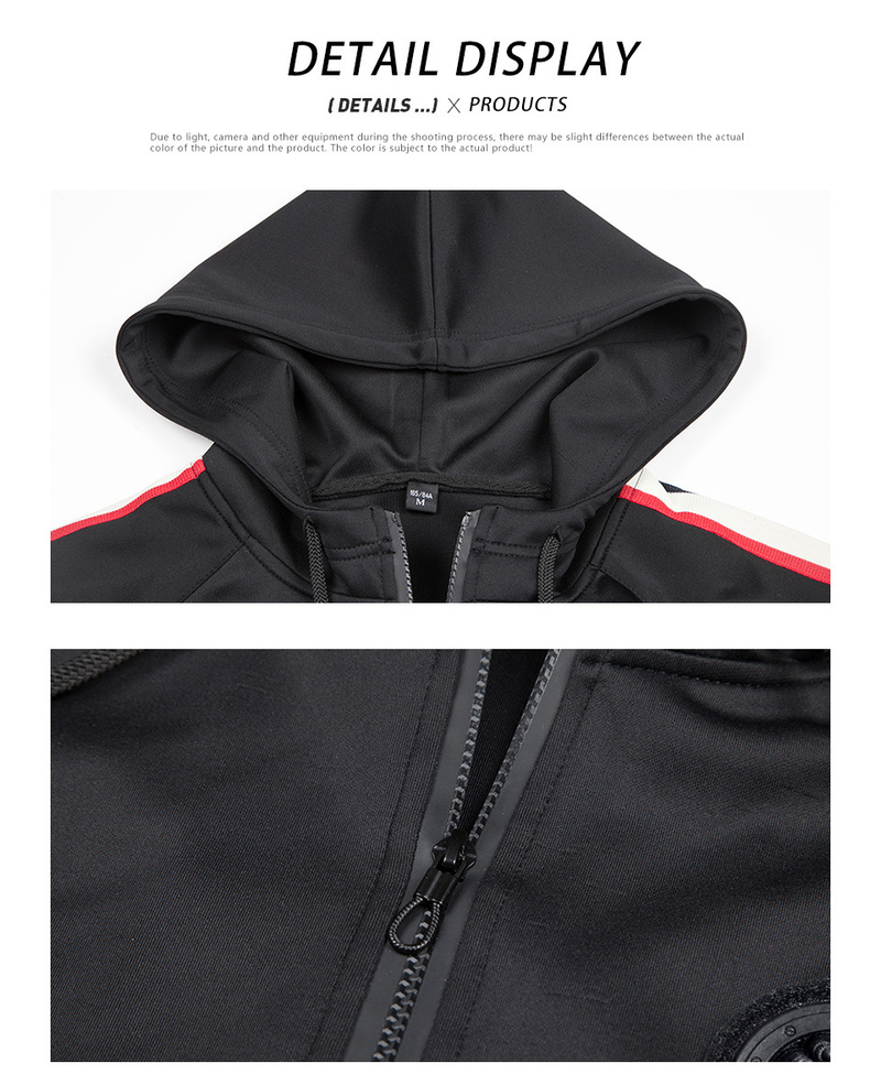 Ropa deportiva y de ocio para hombre, sudadera con capucha, cárdigan de talla grande, conjunto retro de dos piezas para hombre, venta al por mayor_voghion.com