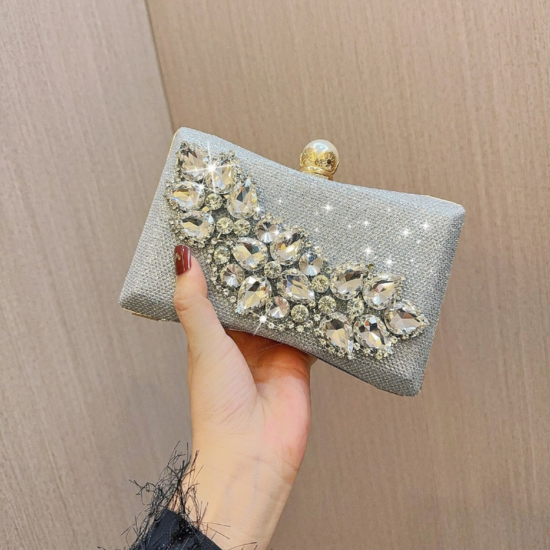 Sac à main en verre et diamant pour robe KTV de célébrité de mariage, sac de soirée et de Banquet, nouvelle collection_voghion.com