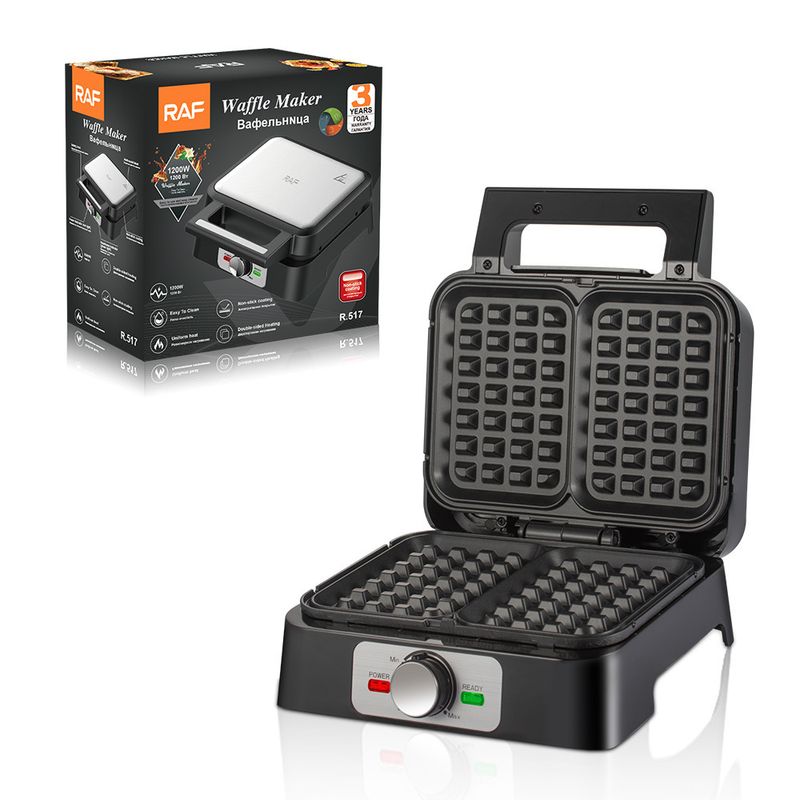 Mini Belgian Waffle Maker, Double-Sided Automatic Heating Iron For Homemade Breakfast, Compact Kitchen Appliance For Family Quick Snack_voghion.com