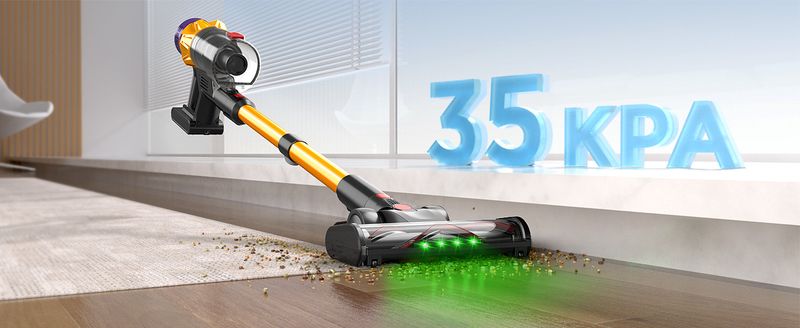 Bezdrátový ruční vysavač pro domácnost 420W 35Kpa, velký sací výkon, čištění koberců_voghion.com