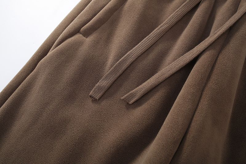 Men's Clothing Men's Fleece-Lined Thermal Pants - High-Elasticity Winter Base Layer With Sherpa Interior_voghion.com