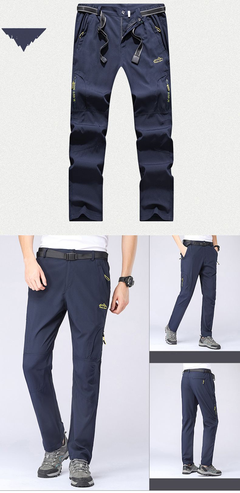 XL-5XL Liicht Dënn fir Jogginghosen Stretch Schnelldréchent Hosen Männer Wanderen Camping Männerhosen Jogger Summer_voghion.com