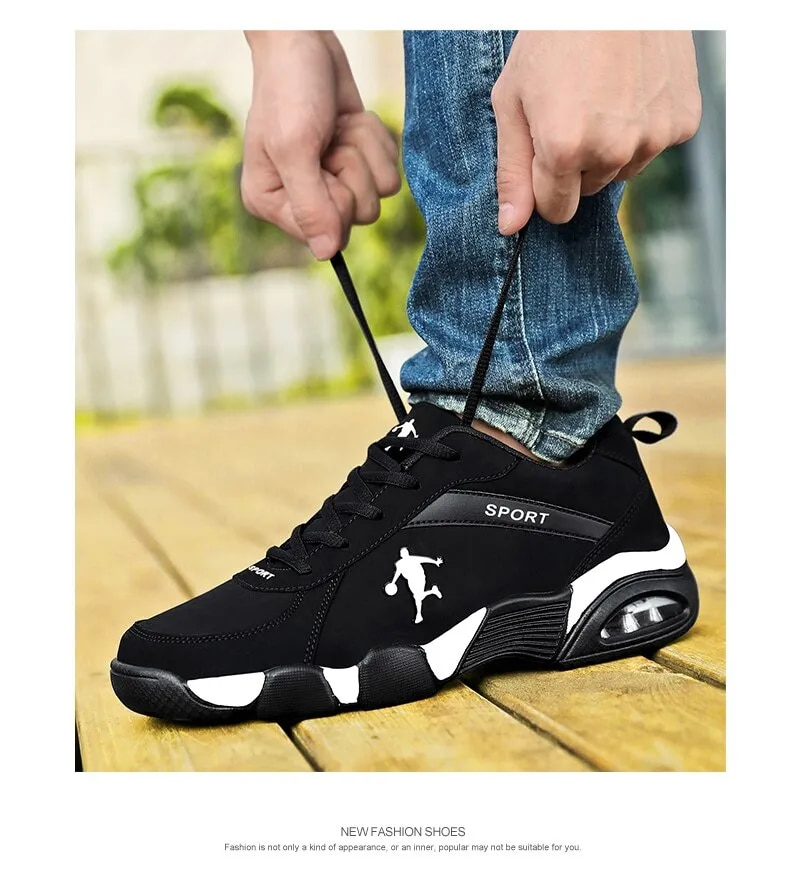 2024 New Men's Cushion Anti Slip Sports Fiess Training Shoes Male Basketball Boots Basket Sneakers_voghion.com