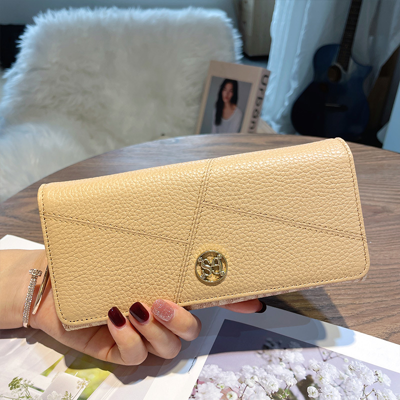 Lange für Frauen 2025 Neue große Kapazität Leder Vielseitige weiche Rindsleder Brieftasche Kann Telefon Mehrere Slots Kartenhalter_voghion.com