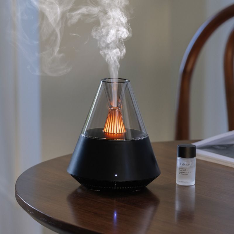 Aromadiffusor mit Fernbedienung – 33 Luftbefeuchter mit ätherischen Ölen, Simulations-Umgebungslampe für Büro, Schreibtisch und Schlafzimmer zu Hause_voghion.com