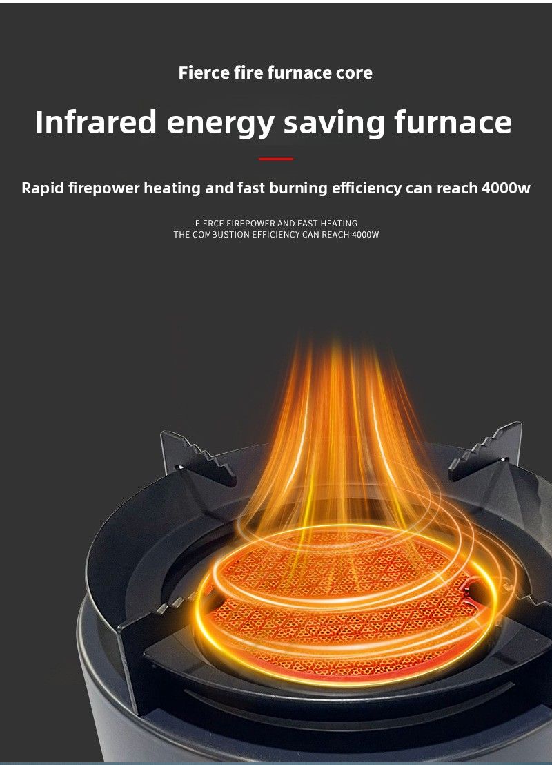 Réchaud de camping multifonction à infrarouge, portable et à économie d'énergie, idéal pour barbecue ou marmite_voghion.com