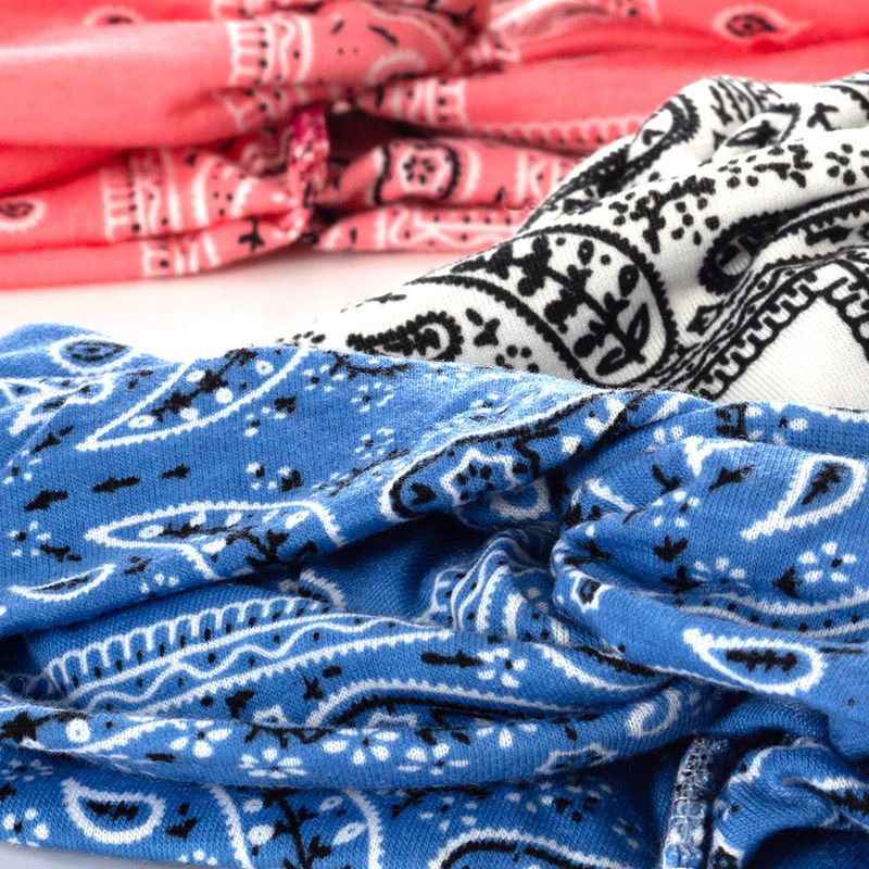 Bohemian cashew print with and cross wide edge for women's yoga headband_voghion.com