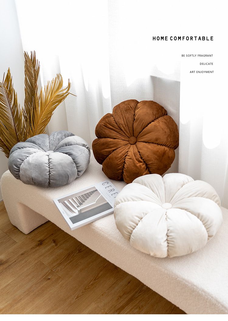 Decorative Pillows Velvet Bud Pillow Special Shaped Cushion Sofa Living Room Pillow Hotel Homestay Flowers_voghion.com