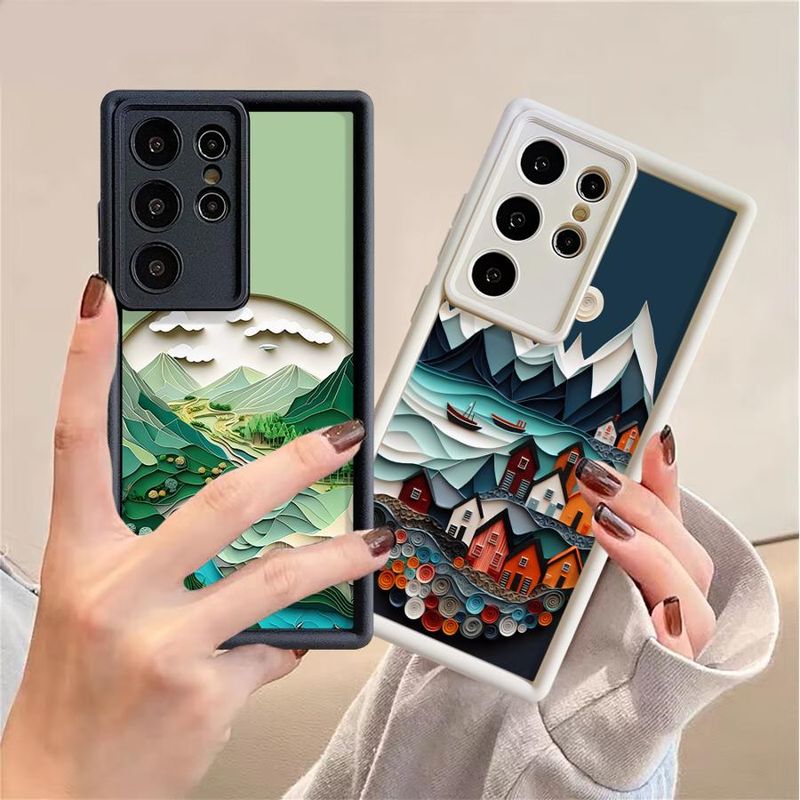 Telefon Fall Für Samsung Galaxy S25 Ultra S24 S22 Plus S23Ultra S20 FE S21 Stoßfest Abdeckung Funda Sommer Sky Suspension_voghion.com