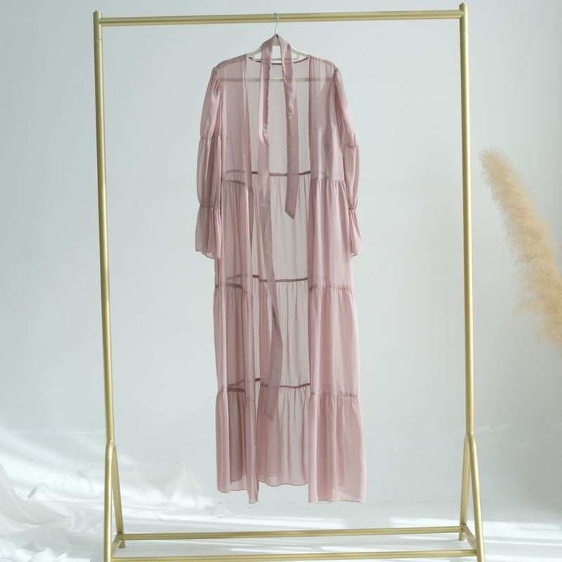 Damenbekleidung Encounter Elegantes Chiffon-Zweiteiler-Set mit Falten_voghion.com