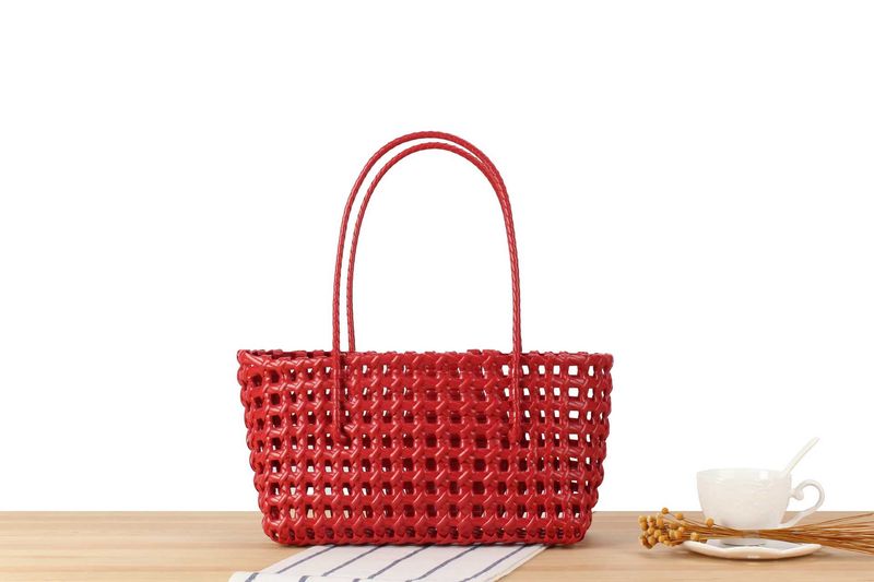 Borsa a tracolla da donna con design cavo, borsa a cestino, borsa da spiaggia, borsa casual, versatile, per tutti i giorni_voghion.com
