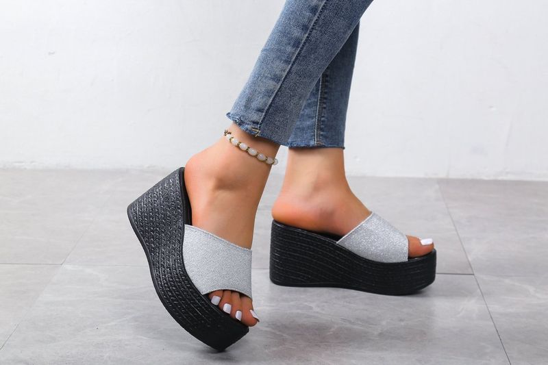 Slipper Muffin Dames Vis Mond Open-teen Plus Size Wedge Hak Platform Flip-flops_voghion.com