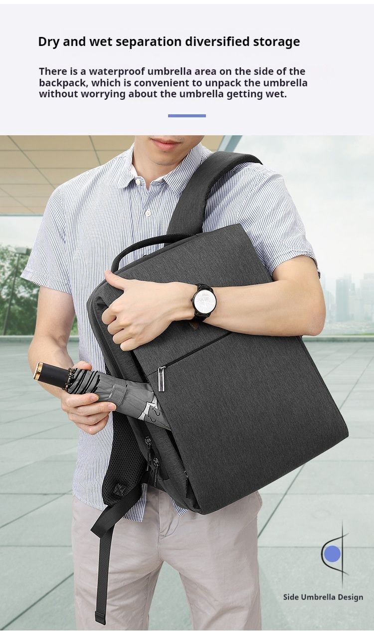 Ryggsekk Ryggsekk Herre Business Ryggsekk Fritid Utendørs Studentryggsekk Dataryggsekk for kvinner Ryggsekk Svart Vanntett 16 tommer_voghion.com