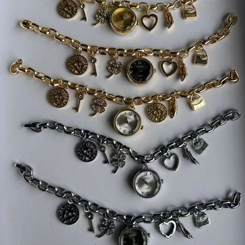 Braccialetto con ciondolo alla moda, stile punk, con catena, versatile, per abbigliamento, orologio, prezzo per donna_voghion.com