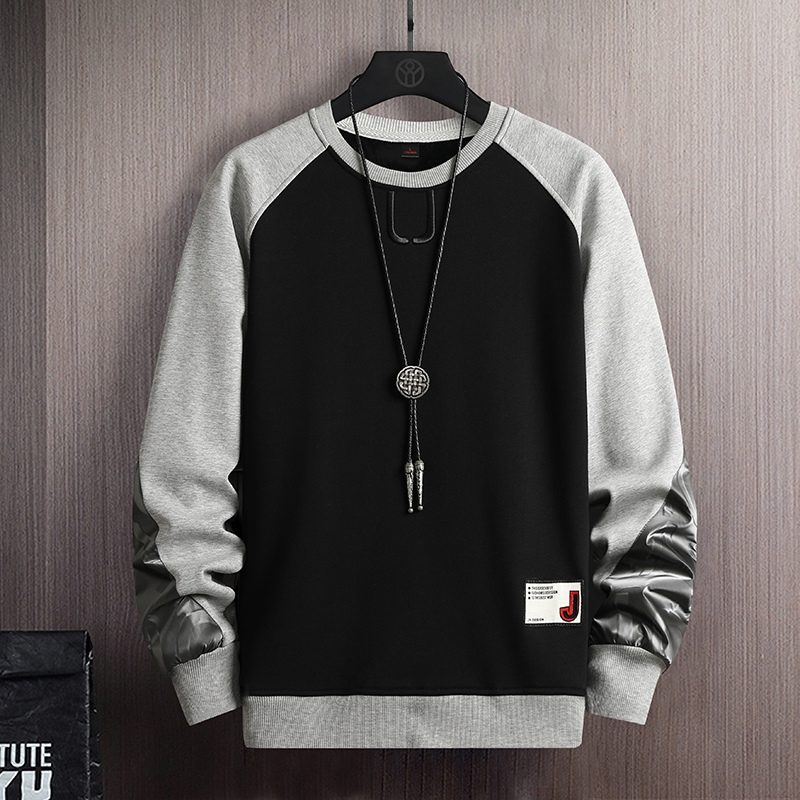 Yipinyuan YPY-3511-P42 Herren Pullover 2023 Frühjahr Neue U-förmige Stickerei Trendy Lose Lange ärmeln Top_voghion.com