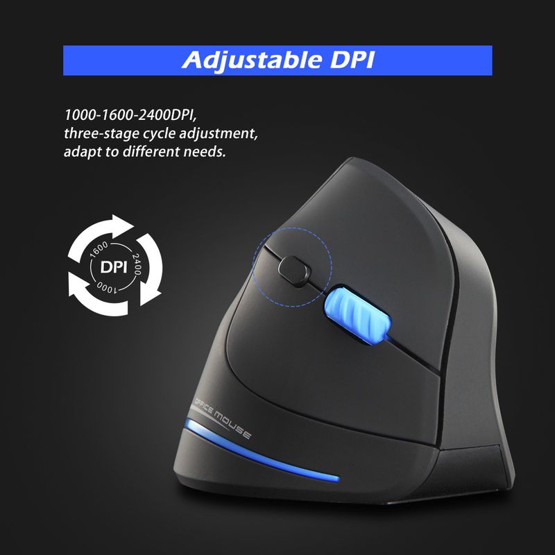 Digitex Digitex ZELOTES F-35A Wireless Bluetooth Charging Vertical Grip Ergonomic Anti Hand Office Mouse_voghion.com