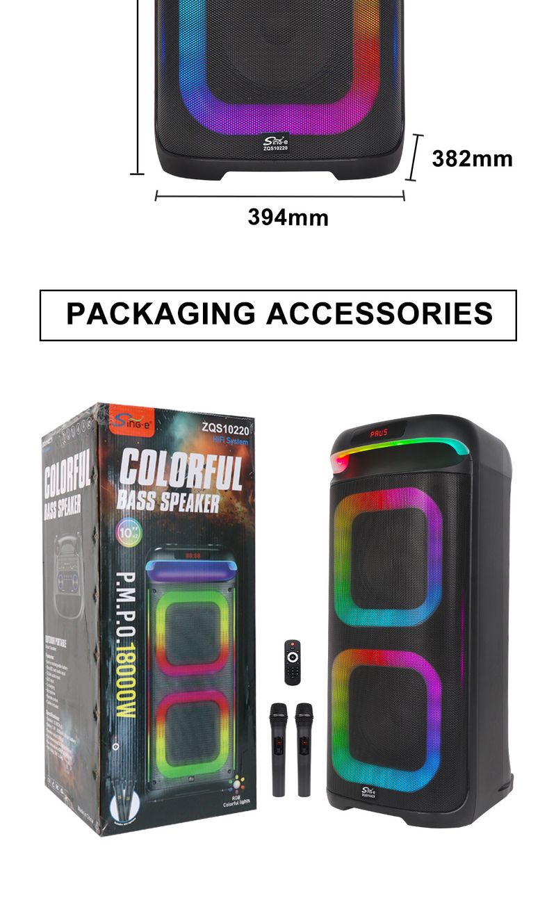 ZQS1022 Bluetooth kõlar Kõrge helikvaliteetne subwoofer Kodu elutoa ruumilise heli kõlar_voghion.com