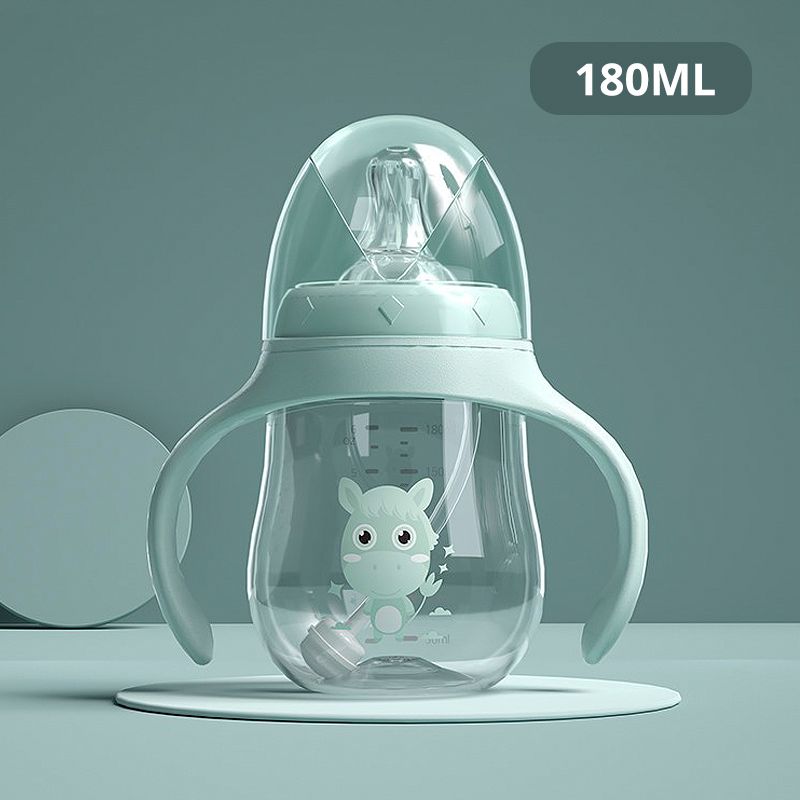 Babyflaschen Trinkbecher Babyflasche Großkalibrig Multifunktional Trinkmilch Trinkwasser Dual-Use-Flasche BPA-frei_voghion.com