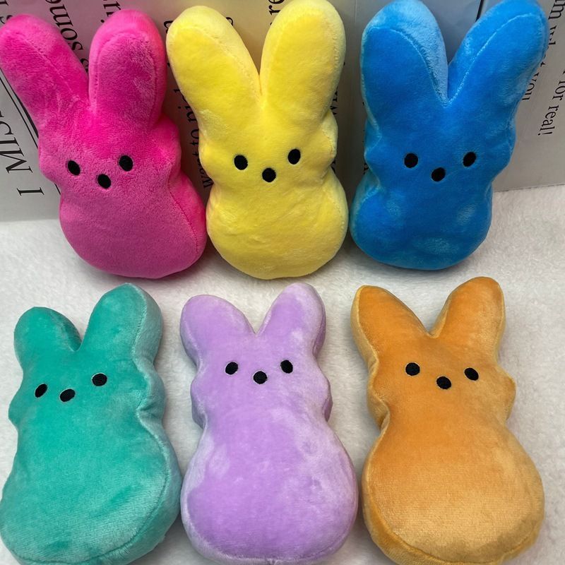 Grenziwwerschreidend Neit Produkt Peeps Rabbit Ouschteren Faarweg Cartoon Rabbit Plüschspill Stoffpopp gefëllt mat Kottengpopp_voghion.com