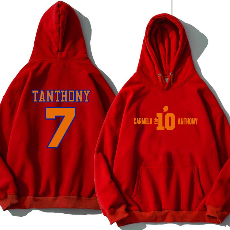 Felpa con cappuccio a maniche lunghe unisex autunno/inverno taglia 7 Anthony 10Th Anniversary da basket 370G, vestibilità ampia, tendenza_voghion.com